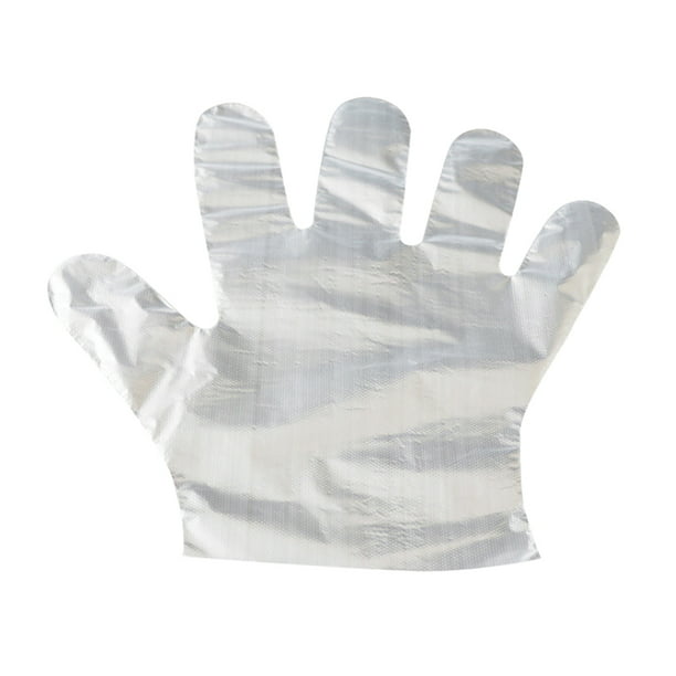 100PCS/Set Food Plastic Gloves Disposable Gloves Restaurant BBQ Food Gloves